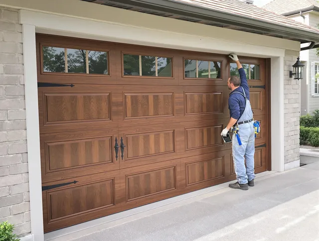 Custom garage door showcase by Rock Hill Garage Door Repair in Rock Hill