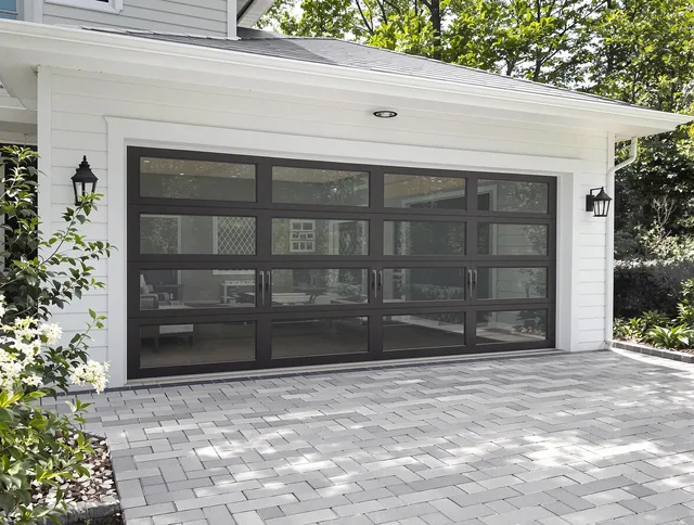 Rock Hill Garage Door Repair design specialist presenting custom garage door options to Rock Hill homeowner