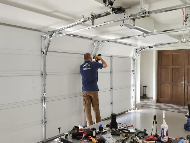 Rock Hill Garage Door Repair certified technician performing precision garage door repair in Rock Hill