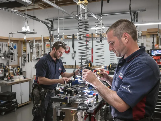 Garage door spring repair service by Rock Hill Garage Door Repair in Rock Hill